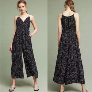 Anthropologie Flowy Polka Dot Jumpsuit